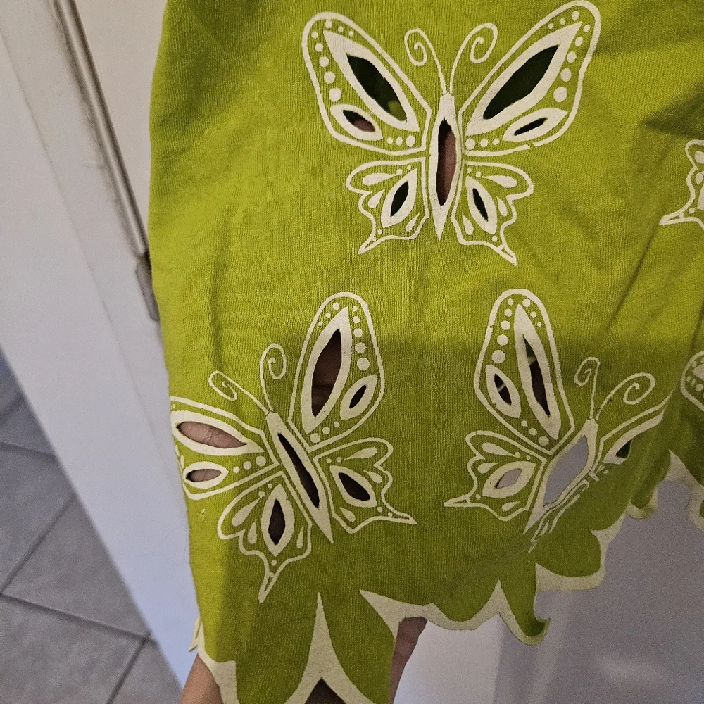 Vintage Green Sundress with Spaghetti Straps - Picture 8 of 14